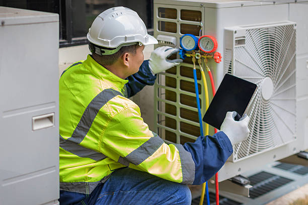 Professional Air Duct Cleaning technician working in Eden, NC